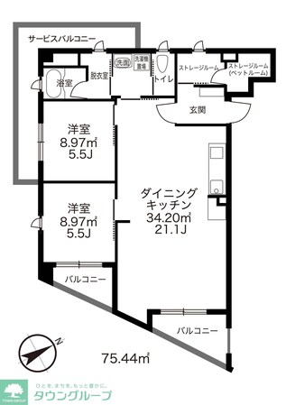 サンヴィレッジ17の物件間取画像